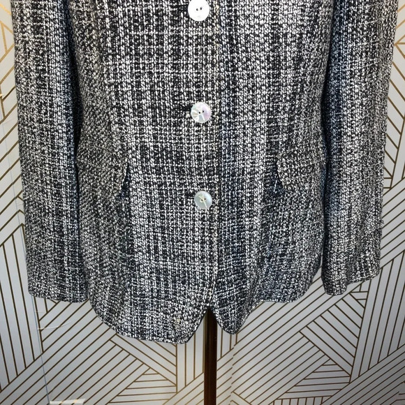 Louis Feraud Paris Vintage Black Tweed Blazer‎ - Picture 3 of 8